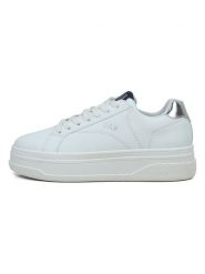 GAP Sneakersy "Paradise II" w kolorze srebrno-białym rozmiar: 40. Białe trampki GAP, bez wzorów, bez zapięcia. Za 175.67 zł.