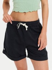 Roxy Szorty materiałowe Sweetest Day ERJNS03588 Czarny Regular Fit. Czarne szorty Roxy, bez wzorów, z bawełny. Za 189.99 zł.