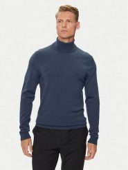 Calvin Klein Sweter K20K207452 Niebieski Regular Fit. Niebieskie swetry Calvin Klein, s, bez wzorów, z wełny, bez ramiączek. Za 319.99 zł.
