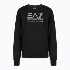 Bluza damska EA7 Emporio Armani Train Visibility. Czarne bluzy EA7 Emporio Armani, xs, bez wzorów, z bawełny, bez kaptura. Za 349.99 zł.