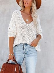 Milan Kiss Sweter w kolorze kremowym rozmiar: S. Brązowe swetry Milan Kiss, s, bez wzorów, ze splotem, bez ramiączek. Za 175.26 zł.