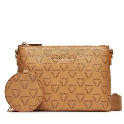 Torebka Valentino. Brązowe listonoszki Valentino, bez wzorów, bez dodatków. Za 299.99 zł.