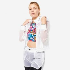 Bluza na zamek damska Domyos fitness. Bluzy DOMYOS, l, bez wzorów, z dresówki, bez kaptura. W wyprzedaży za 89.99 zł.