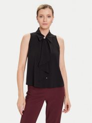 Rinascimento Bluzka CFC0125089003 Czarny Regular Fit. Czarne bluzki Rinascimento, s, bez wzorów, z syntetyku, bez kołnierzyka, bez ramiączek. Za 339.99 zł.