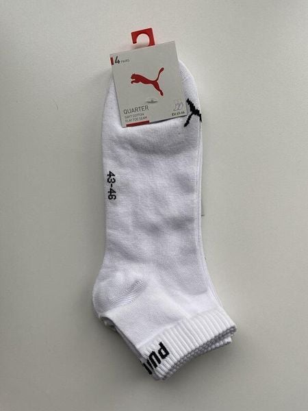 Skarpety unisex Puma QUARTER. Czarne skarpety Puma, bez wzorów, z syntetyku. Za 71.66 zł.