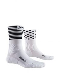 Skarpety rowerowe X-SOCKS BIKE RACE 4.0. Białe skarpety X Socks, bez wzorów, z materiału. Za 111.95 zł.
