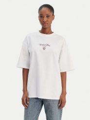 Calvin Klein Jeans T-Shirt LV047E232G Biały Relaxed Fit. Białe t-shirty Calvin Klein Jeans, s, bez wzorów, z bawełny, bez kołnierzyka, bez ramiączek. Za 209.99 zł.