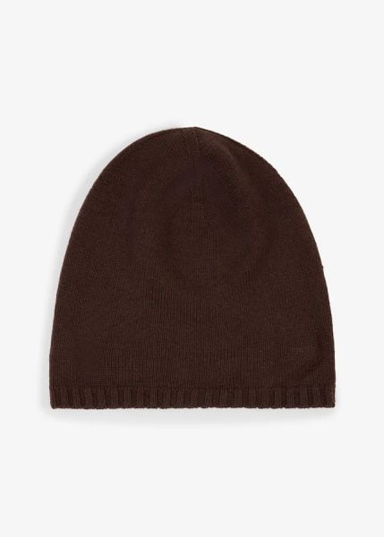 Cienka czapka beanie z wełną z merynosów. Czerwone czapki bonprix, bez wzorów, z dzianiny. Za 67.99 zł.
