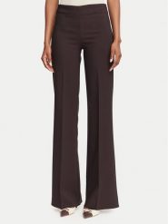 Rinascimento Spodnie materiałowe CFC0130141003 Brązowy ciemny Wide Leg. Brązowe spodnie materiałowe Rinascimento, l, bez wzorów, z materiału. Za 449.99 zł.