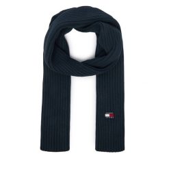 Szalik Tommy Hilfiger. Niebieskie szaliki TOMMY HILFIGER, bez wzorów. Za 209.99 zł.