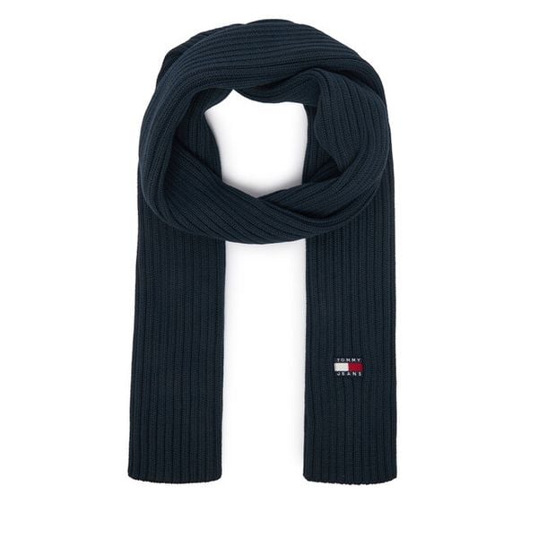 Szalik Tommy Hilfiger. Niebieskie szaliki TOMMY HILFIGER, bez wzorów. Za 209.99 zł.