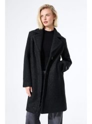 Garcia Płaszcz przejściowy w kolorze czarnym rozmiar: L. Czarne płaszcze Garcia, l, bez wzorów, bez kaptura. Za 308.91 zł.