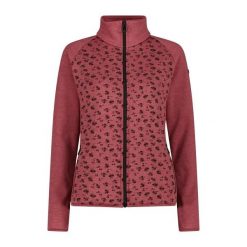 Damska polarowa bluza rozciągliwa z melanżowym nadrukiem CMP Performance. Czerwone bluzy sportowe CMP, m, bez wzorów, z polaru, bez kaptura. Za 312.50 zł.