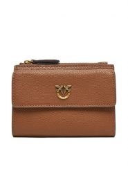 PINKO Duży Portfel Damski Compact Wallet AI 25-26 PCPL 103612 A29Q Brązowy. Brązowe portfele Pinko, bez wzorów, ze skóry. Za 749.99 zł.