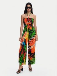 Desigual Kombinezon Bahamas 25SWMW03 Kolorowy Regular Fit. Sukienki Desigual, xl, bez wzorów, z wiskozy, bez kołnierzyka, bez ramiączek. Za 239.99 zł.