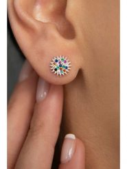 Lodie Silver Srebrne kolczyki-wkrętki z cyrkoniami rozmiar: onesize. Szare kolczyki Lodie Silver, z cyrkonią, srebrne. Za 66.00 zł.