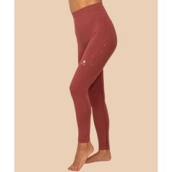 Legginsy sportowe FIR Namaste Technology. Brązowe legginsy Anaissa, s, bez wzorów, z poliamidu. Za 250.00 zł.