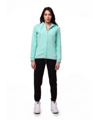 Dres damski Leone 1947 Apparel Bright bluza i spodnie z kapturem i zamkiem. Niebieskie bluzy LEONE 1947 APPAREL, m, bez wzorów, z bawełny, z kapturem. Za 189.41 zł.