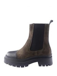 D.Moro Skórzane sztyblety w kolorze khaki-czarnym rozmiar: 37. Brązowe botki D.Moro, z materiału, bez zapięcia. Za 308.45 zł.