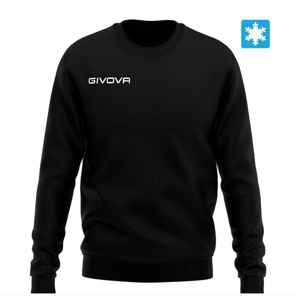 Bluza Givova Felpa Czarna. Czarne bluzy Givova, na zimę, m, bez wzorów, z bawełny, bez kaptura. Za 88.10 zł.
