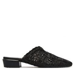 Klapki Hispanitas. Czarne klapki Hispanitas, bez wzorów, bez obcasa. Za 549.99 zł.