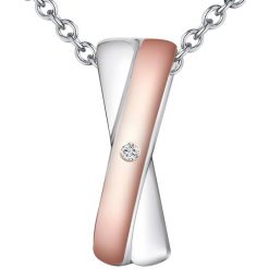 Rafaela Donata Diamentowy naszyjnik srebro wysokiej próby Diament srebro/różowe złoto Naszyjniki 1 ct Damski. Czerwone naszyjniki Rafaela Donata, z brylantem, srebrne. Za 249.99 zł.