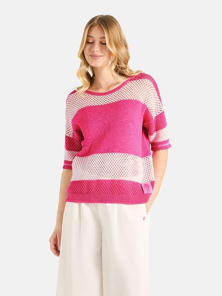 LIEBLINGSSTÜCK Sweter w kolorze różowo-białym rozmiar: 40. Białe swetry LIEBLINGSSTÜCK, bez wzorów, bez ramiączek. Za 354.95 zł.