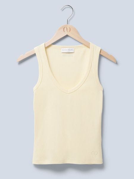 LeGer Top "Kaili" w kolorze żółtym rozmiar: 36. Żółte topy LeGer, bez wzorów, bez kołnierzyka, bez ramiączek. Za 96.14 zł.