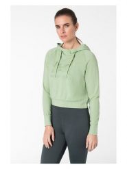 Super.natural Bluza "Liquid Flow" w kolorze jasnozielonym rozmiar: M. Zielone bluzy super.natural, m, bez wzorów, z wełny, z kapturem. Za 252.99 zł.