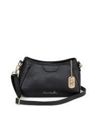 Anna Morellini Skórzana torebka "Manfrina" w kolorze czarnym - 15 x 14 x 9 cm rozmiar: onesize. Czarne torby na ramię Anna Morellini, bez wzorów, z materiału, na ramię, bez dodatków. Za 252.99 zł.