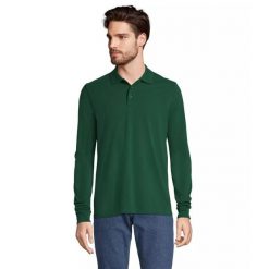 Koszulka polo z długim rękawem Sol's Prime. Zielone bluzki SOL'S, s, bez wzorów, eleganckie, bez kołnierzyka, bez ramiączek. Za 159.00 zł.