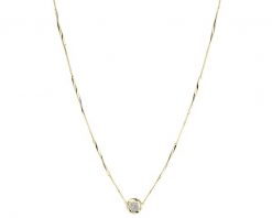 Naszyjnik z żółtego złota z brylantami - 0,03 ct - próba 375. Żółte naszyjniki Apart, z brylantem, złote. Za 1,990.00 zł.