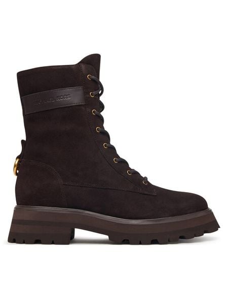MICHAEL Michael Kors Trzewiki Caleb Lug 40F6CBFE5S Brązowy. Brązowe botki MICHAEL Michael Kors, bez wzorów, ze skóry, bez obcasa, na płaskiej podeszwie, bez zapięcia. Za 1,169.00 zł.