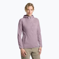 Bluza polarowa damska Jack Wolfskin Kolbenberg Hooded Full Zip. Czerwone bluzy Jack Wolfskin, bez wzorów, z polaru, bez kaptura. Za 359.99 zł.