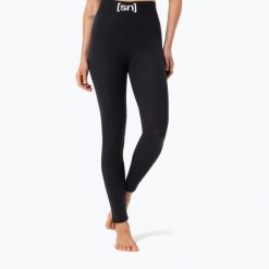 Spodnie termoaktywne damskie super.natural Tundra 172. Czarne spodnie narciarskie super.natural, xs, bez wzorów, z materiału, narciarskie. Za 299.99 zł.