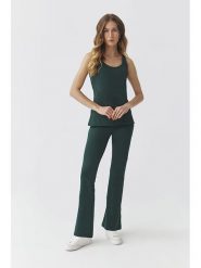 TATUUM Legginsy w kolorze ciemnozielonym rozmiar: M. Zielone legginsy Tatuum, m, bez wzorów, z podwyższonym stanem. Za 112.95 zł.