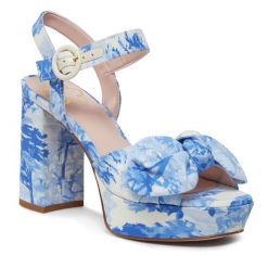 Sandały Ted Baker. Niebieskie sandały Ted Baker, bez wzorów, bez obcasa, na słupku, bez zapięcia. Za 339.99 zł.