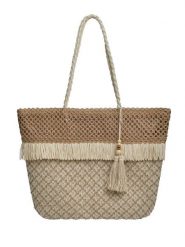 BLE Torebka w kolorze beżowym - 32 x 30 x 12 cm rozmiar: onesize. Brązowe torby na ramię BLE, bez wzorów, z materiału, na ramię, bez dodatków. Za 80.52 zł.