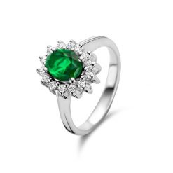 Parte Di Me Pierścionek Parte Di Me Mia Colore Verdi - srebro Pierścionki 1 ct Damski. Pierścionki Parte Di Me, z cyrkonią, srebrne. Za 186.99 zł.