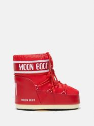 Moon Boot ICON LOW NYLON Śniegowce damskie. Czerwone trapery i śniegowce Moon Boot, z nylonu, przed kostkę. W wyprzedaży za 599.19 zł.