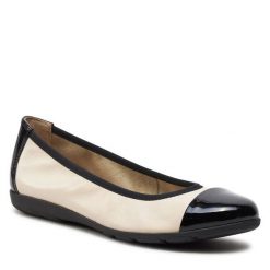 Baleriny Caprice. Brązowe baleriny Caprice, bez wzorów, bez obcasa. Za 189.99 zł.