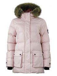 Peak Mountain Parka "Anabel" w kolorze jasnoróżowym rozmiar: L. Różowe parki Peak Mountain, l, bez kaptura. Za 246.53 zł.