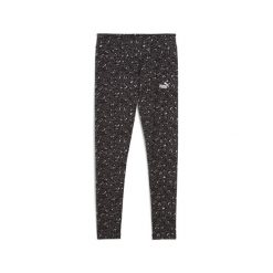 Damskie legginsy Essentials ze zwierzęcym nadrukiem PUMA. Czarne legginsy Puma, bez wzorów. Za 169.00 zł.