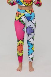 Damskie legginsy termoaktywne Day Tripper. Niebieskie legginsy OOSC, s, bez wzorów, z materiału, na fitness i siłownię. Za 269.99 zł.