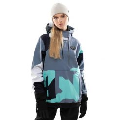 Kurtka snowboardowa damska W1-W Ushuaia. Niebieskie kurtki narciarskie SIROKO, m, bez wzorów, z materiału, z kapturem, narciarskie. Za 255.00 zł.