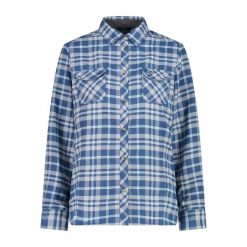 Damska koszula z długim rękawem z poliestru CMP. Niebieskie koszule CMP, bez wzorów, bez kołnierzyka, bez ramiączek. Za 291.50 zł.