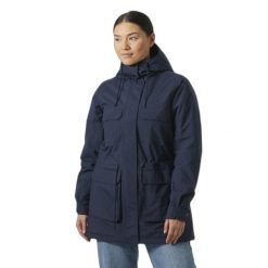 Parka dla kobiet Helly Hansen Escape. Niebieskie parki Helly Hansen, na jesień, bez kaptura. W wyprzedaży za 914.50 zł.
