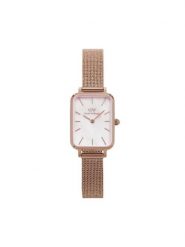 Daniel Wellington Zegarek Quadro Pressed DW00100510 Złoty. Żółte, analogowe zegarki Daniel Wellington, złote. Za 659.99 zł.