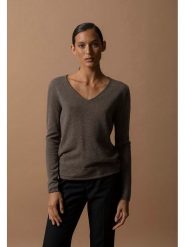 Perfect Cashmere Kaszmirowy sweter "Shannon" w kolorze brązowym rozmiar: M. Brązowe swetry Perfect Cashmere, m, bez wzorów, z kaszmiru, bez ramiączek. Za 304.99 zł.