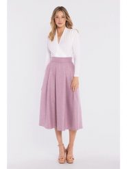 Stylove Spódnica w kolorze lawendowym rozmiar: L. Różowe spódnice Stylove, l, bez wzorów, midi. Za 219.99 zł.